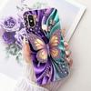 Transparent For Xiaomi Mi 8 Case Cover Luxury Fashion Butterfly Funny Cute Painted Casing M1803E1A