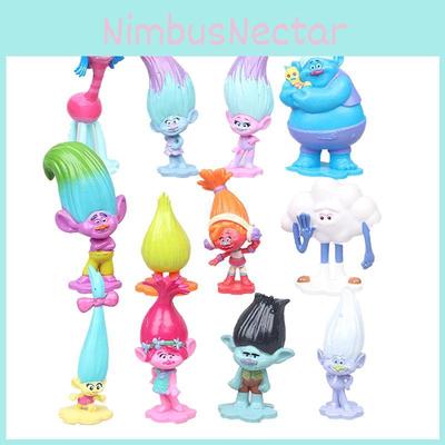 Poupée Troll Colorée Figurine Cheveux Magiques Elfe Modèle de Collection Jouet Mignon Pour Enfants