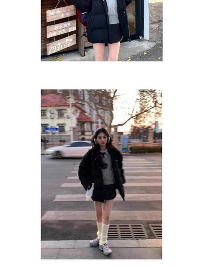 2026 Spring/Autumn High-End Gray Wool Blend Slimming A-Line High-Waisted Midi Skirt - Korean Style for Women