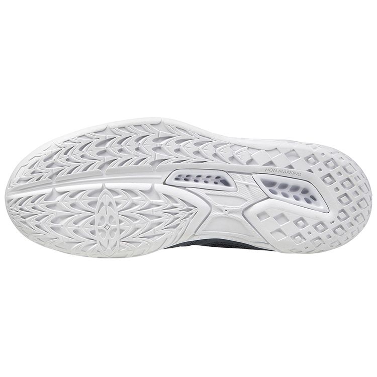 Mizuno Thunder Blade Shock Absorbing Non-Slip Durable Low-Top Volleyball Shoes Unisex Sneaker Dark-Blue V1GC197066