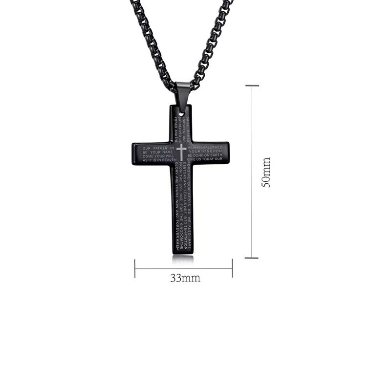 Mode Kreuz Kette Anhänger Halskette Mode Männer Frauen Metall Geometrie Punk Gothic Party Schmuck Vintage Geschenke
