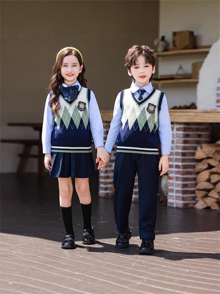 Britisch-inspirierte Grundschul- und Kindergarten-Chorauftrittsuniformen für Frühling und Herbst