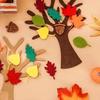 Felt Tree Craft Kit 96 Pieces Maple Leaves Fall Thanksgiving Decor DIY Felt Board Set Kids Home Party Supplies Christmas Gifts