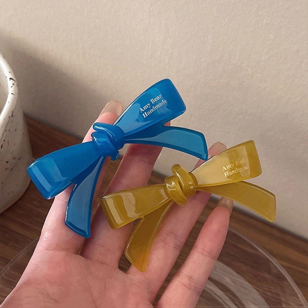 Hairpins Children Hair Clips Women Hair Clips Small Duckbill Clips Acetate Bow Hairpins Letter