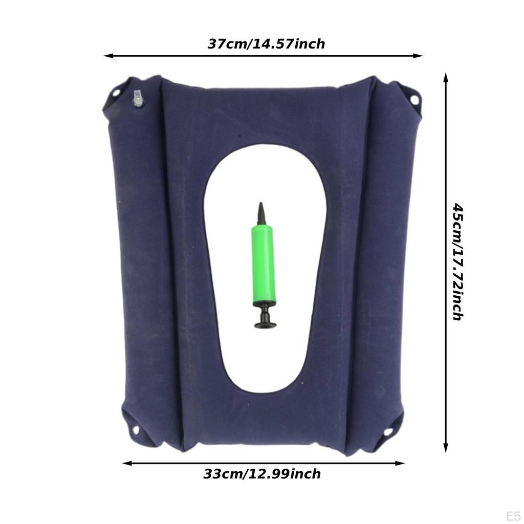 Elderly Inflatable Seat Cushion Bedside Commode Household Thickened Universal Square
