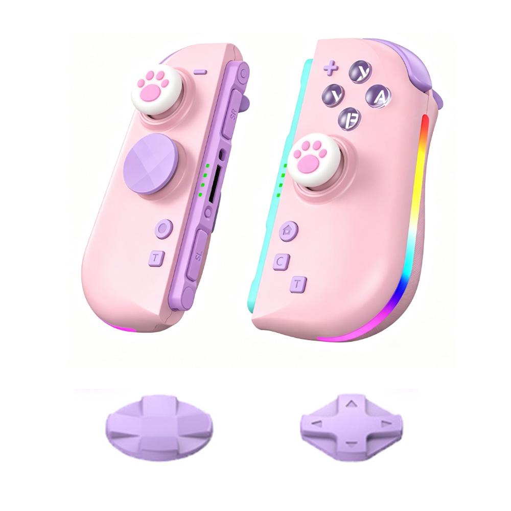 Magnetic Wireless Controller For Switch 2 One-Key Wake Up RGB Light Hall 3D Joystick Turbo Gamepad Programmable Back Buttons Set