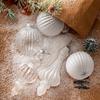 8/16cm Christmas Transparent Glass Ball Pendant Christmas Ball Xmas Tree Hanging for Navida Shining Xmas Pendant New Year Decora