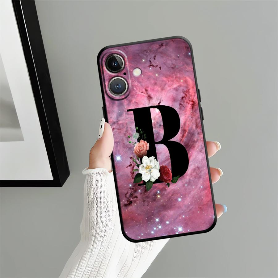 Personalized Letters Case for Apple iPhone 17 Pro Max 13 16 XR XS MAX Air 15 Pro 7 8 11 14 12 Funda Phone Cover