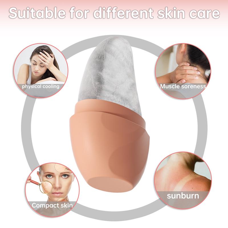 Silicone Cube Tray Shape Face Facial Ice Roller Massage Face Massage Roller Facial Reusable Ice Face Roller Skincare Tool
