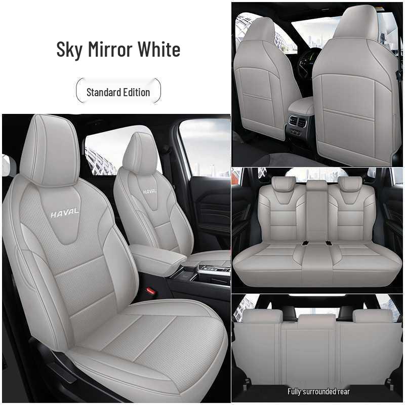 Universal Perforated Leather Car Seat Cushions for Haval H6L, All-Season, Full Surround, Fits 26 Models
