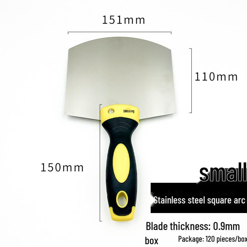 Putty Paint Stainless Steel Arc Loading Shovel - Gray Gypsum Cement Mud Board