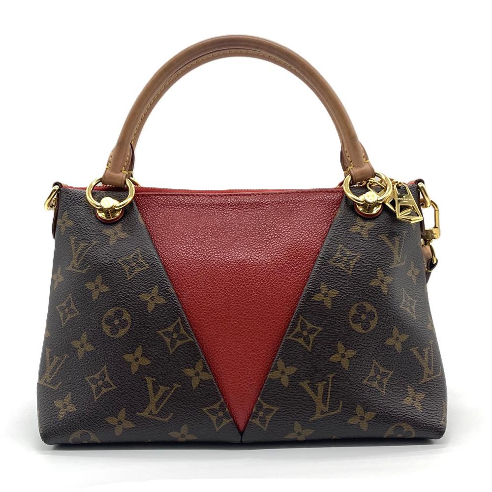 Used LOUIS VUITTONTote Bag Red Monogram Canvas/leather Women