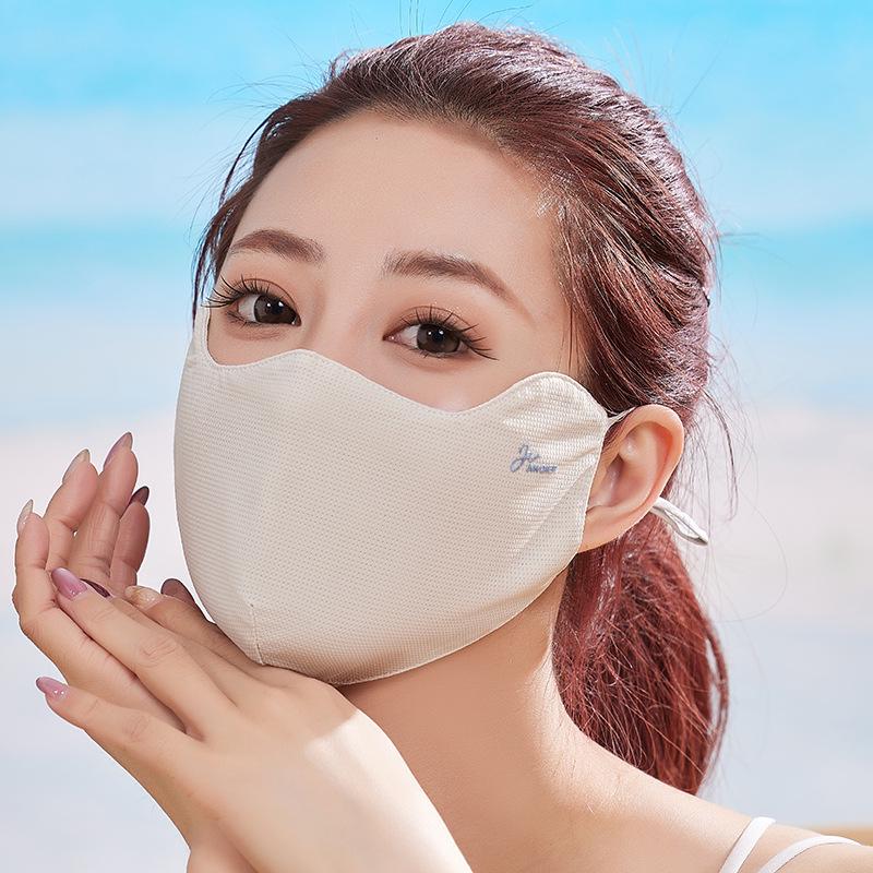 3D Nahtlose Sommer-Sonnenschutzmaske mit Abdeckung der Augenwinkel und Atmungsaktivem, Gesichtsformendem Design.
