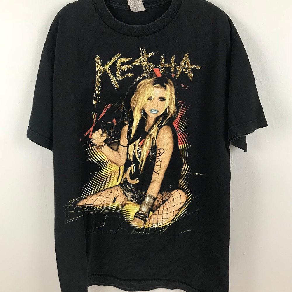 

Kesha Get Sleazy 2011 Concert Tour Short Sleeve Black All Size Shirt 16D148 Unisex T-Shirt L