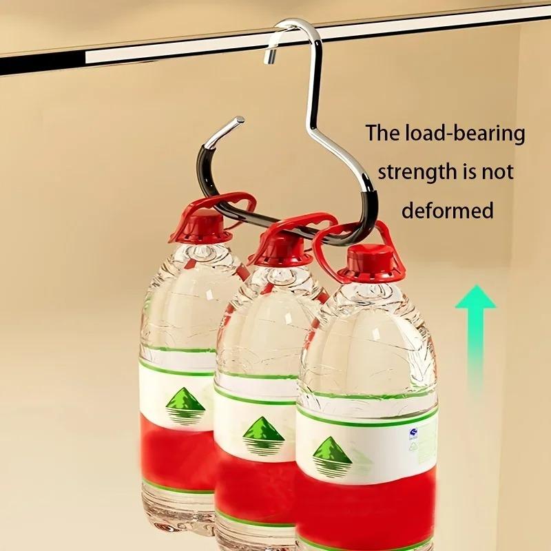 1pcs Versatile Manganese Steel Round Hook - Perfect for Hats, Ties, Scarves & Bags, Strong Load-Bearing, Non-Deformable