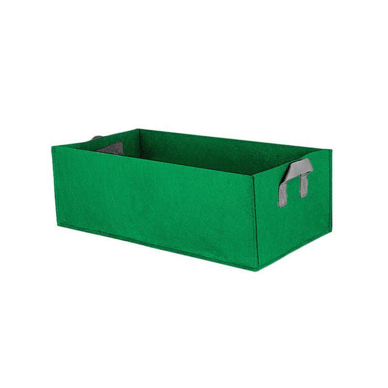 

Прямоугольный фетровый мешок для выращивания растений, горшок для рассады, садовый мешок для овощей и растений с ручкой, горшок для томатов и картофеля, садовые принадлежности XL зелёный