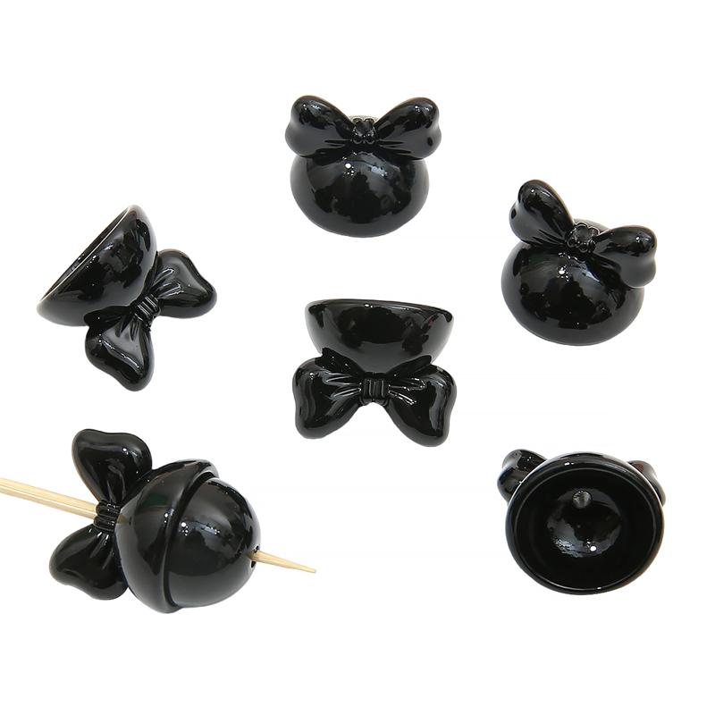 4 bucăți 20 mm mărgele acrilice cu fundă de iepure pentru colier breloc DIY bijuterii artizanale