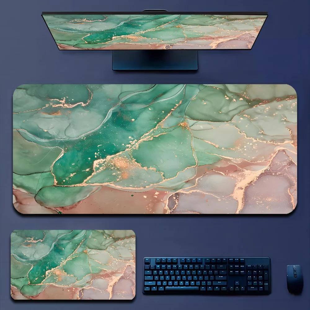 Large Fashion Marble Mouse Pad 900x400 XXL Desk Pad Rubber Gamer Mousepad Desk Mat Non-slip for Gaming Accessories Office Work