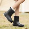 Women Rain Boots Spring Autumn Waterproof Anti-slip Overshoes Outdoor Thick Sole Platform Ankle Gumboots PVC Wellies for Women