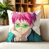 T-The Disastrous Life of Saiki K Saiki Kusuo  Square Double-Sided printed Pillow Case Bedroom Bedside Pillow Sofa Cushion Cover