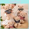 Wear Sweater Teddy Bear Plush Toy Cartoon Stuffed Doll Decoration Gift Kids