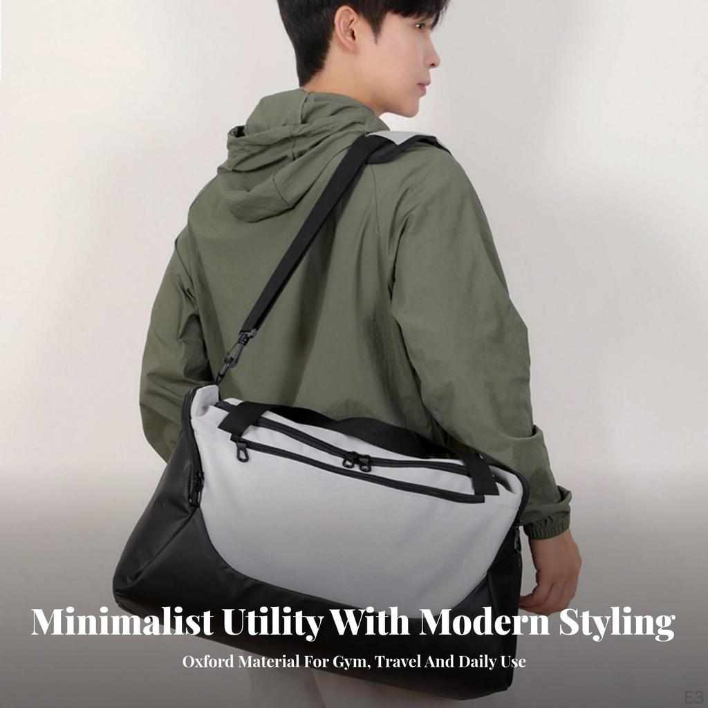 Water-Resistant Sports Duffel with Wet Dry Separation Large Bag