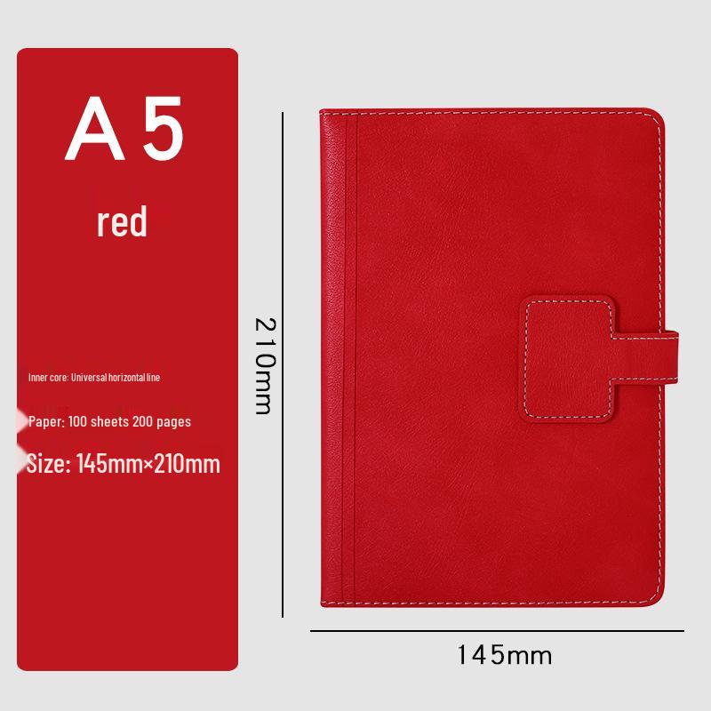 

A5 Colorful Snap Button Notebook - Student & Office Notepad with Logo Customization A5