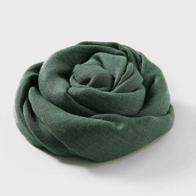 WTEMPO Solid Color Simple Casual Versatile Scarves Long Sun-protective Scarf Shawls Outdoor Beach Soft Scarves Holiday Festive Gift Scarves