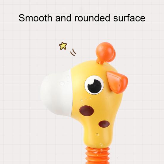 Baby Bath Toy Interesting Anti-deform Lovely Carton Giraffe Infant Shower Toy for Kids