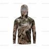 Men's Sunscreen Upf50 + Long-sleeved Camouflage Fishing Wear Anti-UV Mask Hooded