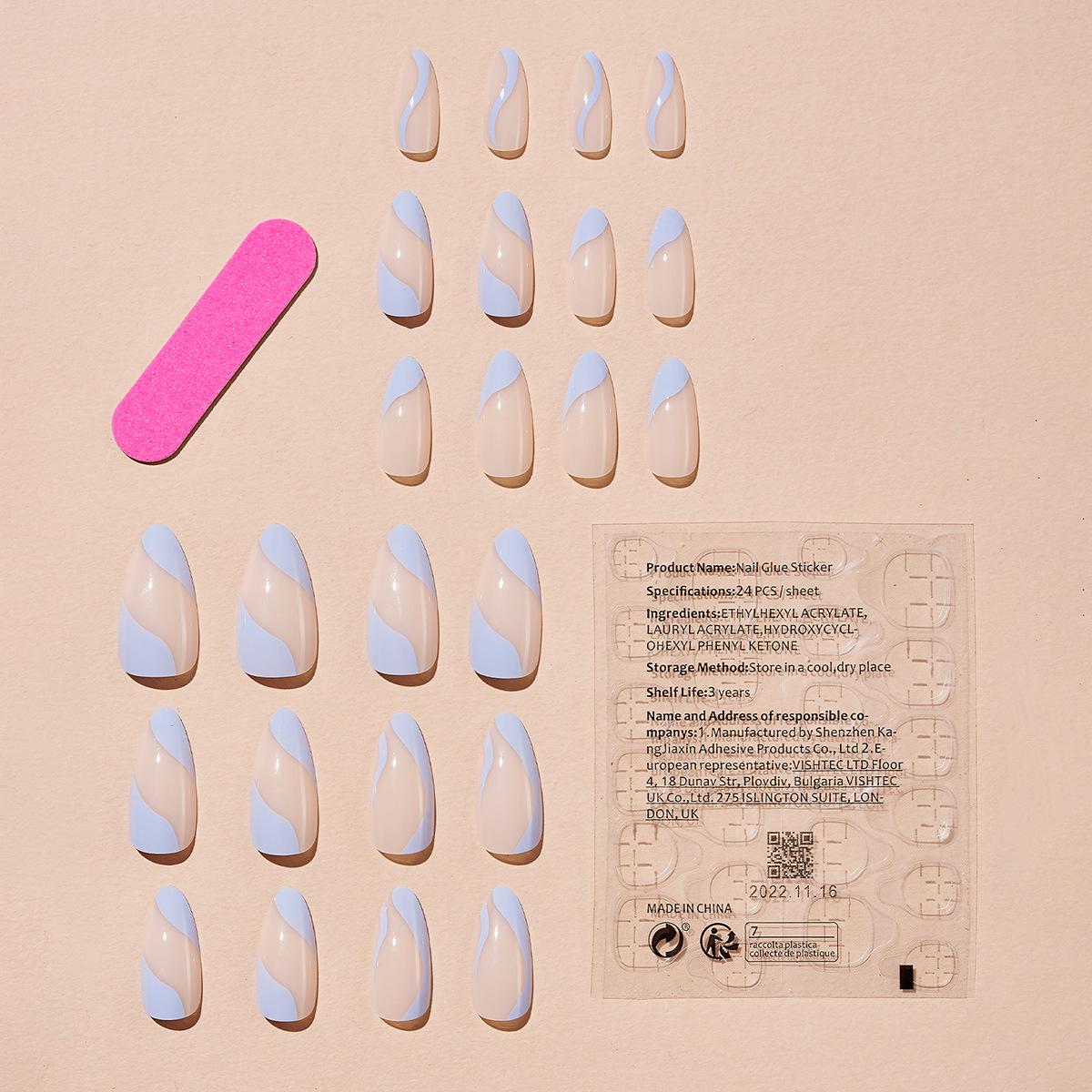 

French Line Nail Art Wearable Nail Pieces