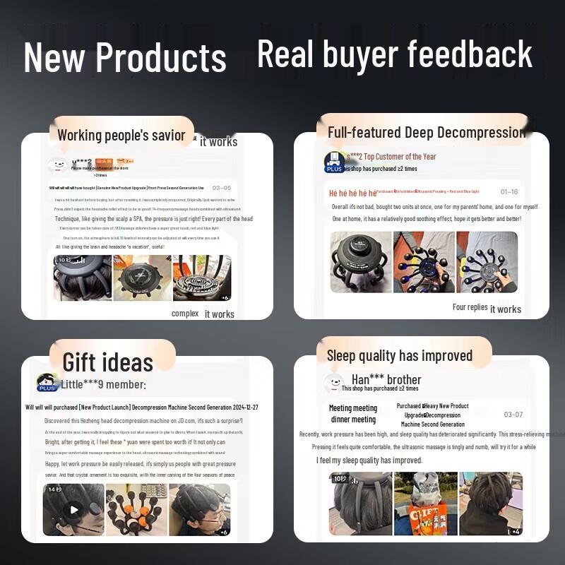 Hezheng HZ-RELAX-2 Electric Head and Scalp Massager