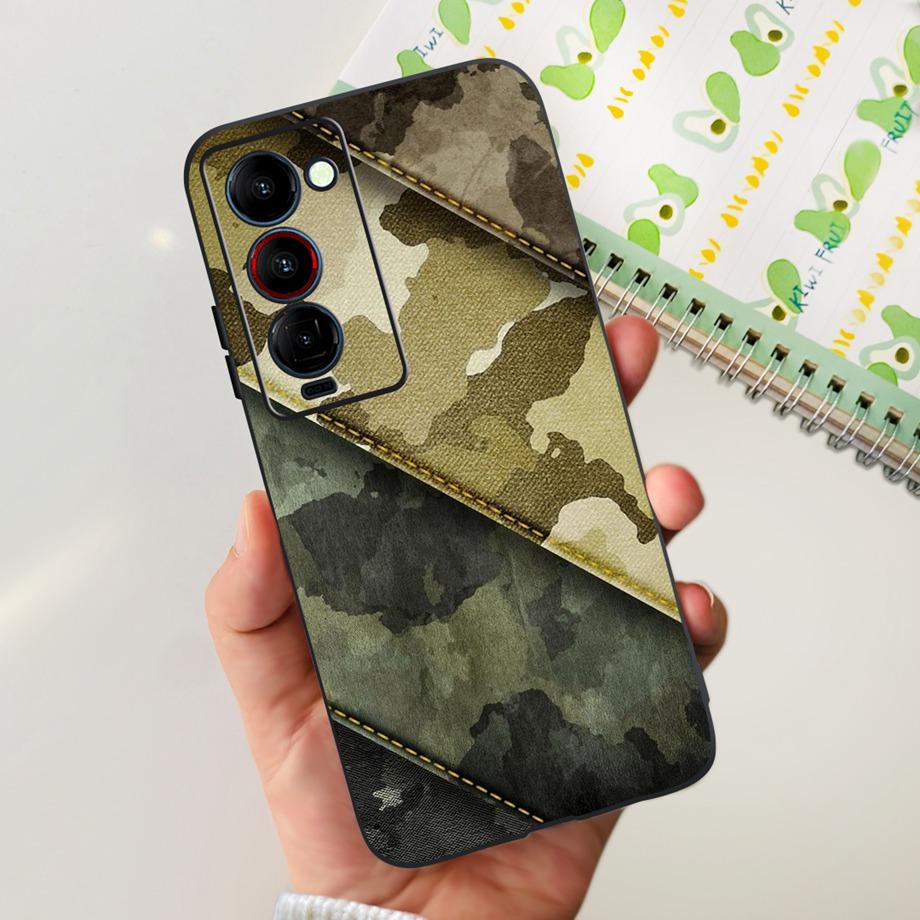 For Tecno Camon 18 P 18 Premier Camon18 Phone Case Capa Soft Liquid Silicone Bumper Etui Animals Flower Printed Funda Camon18