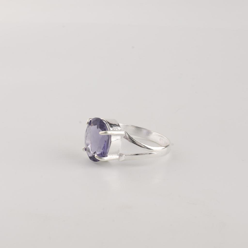 Iolite Gemstone 925 Sterling Silver Women Jewelry Designer Ring For Anniversary Gift RR-75-7