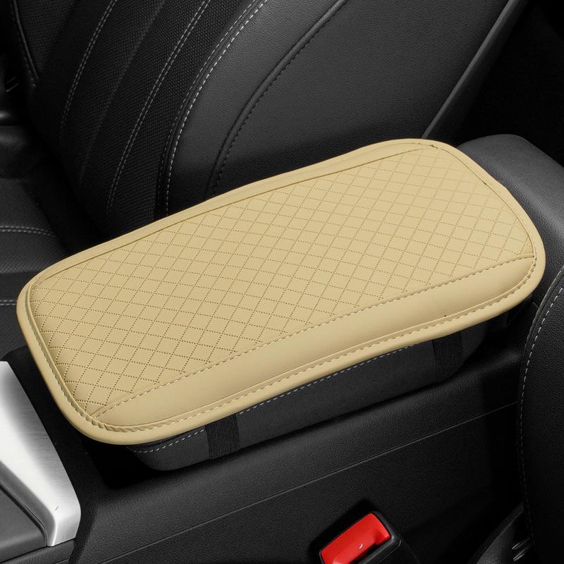 Cross-Border Car Armrest Pad: Embossed Memory Foam Heightening Cushion & Protective Universal Console Cover 
