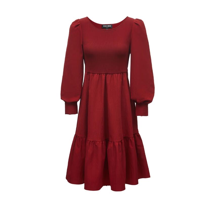 Vero Moda Women's French Style A-Line Midi Dress