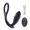 Male G-spot 7-frequency Anal Plug and Rear Court Pull Beads Toy Prostate Massager Charging Vibration Lock Ring