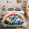 """Musik-inspiriertes Dekorations-Set"" Hautfreundliches Bettwäsche-Set Beinhaltet 1 Bettbezug Und 2 Kissenbezüge Geschenk"""