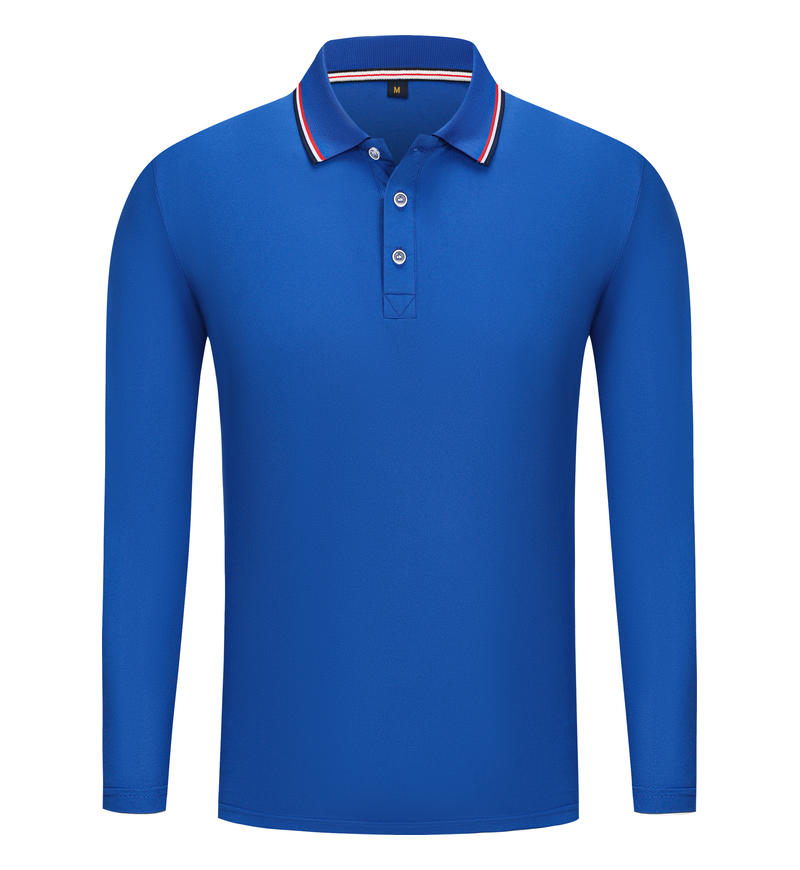 Slim Fit Mens Long Sleeve Business Brand Polo Shirt Classic Stripe Collar Business Casual High Quality Fashion Top Autumn Winter