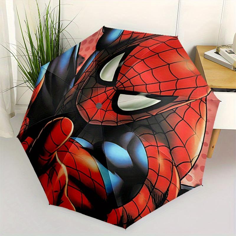 1pc Spider-Man Automatic Umbrella 8-Bone Design Compact Gear for Outdoor Travel,Perfect Gift for Friends' Birthdays yy250815021