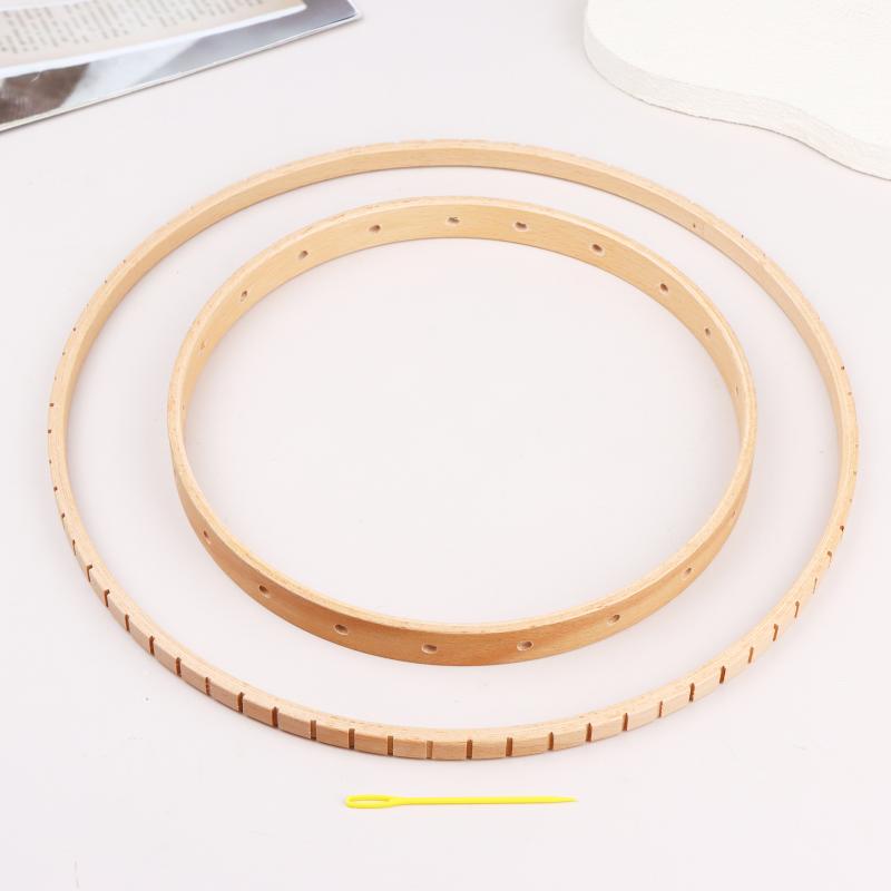 Cerchi in Legno Strumenti per Tessitura Fai da Te Telaio Circolare in Legno per Lavorare a Maglia Artigianato Appeso a Parete Decorazione Muro Casa Giardino
