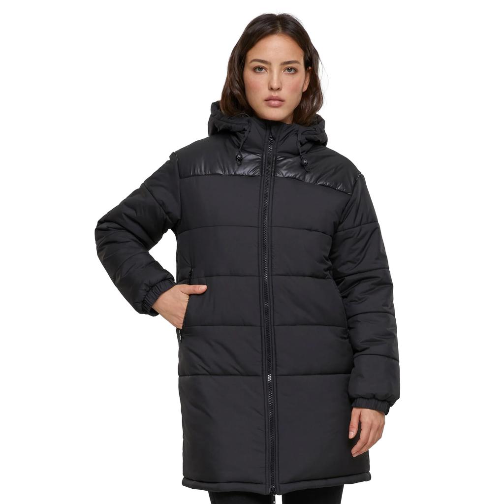 Urban Classics Womens/Ladies Mixed Hooded Puffer Jacket