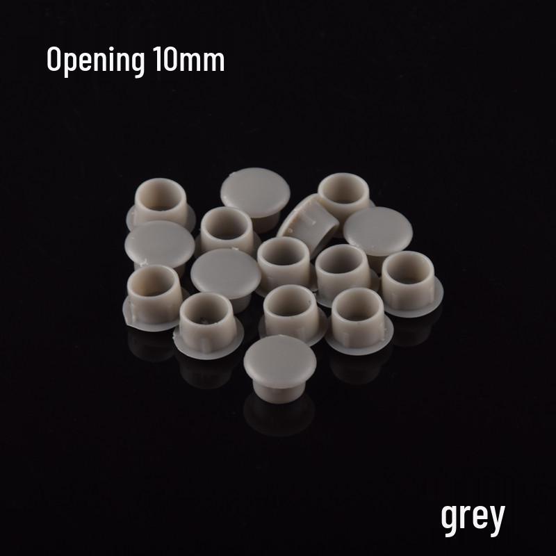 Round Plastic Hole Plugs for Cabinets and Wardrobes - Decorative Dustproof Screw Covers