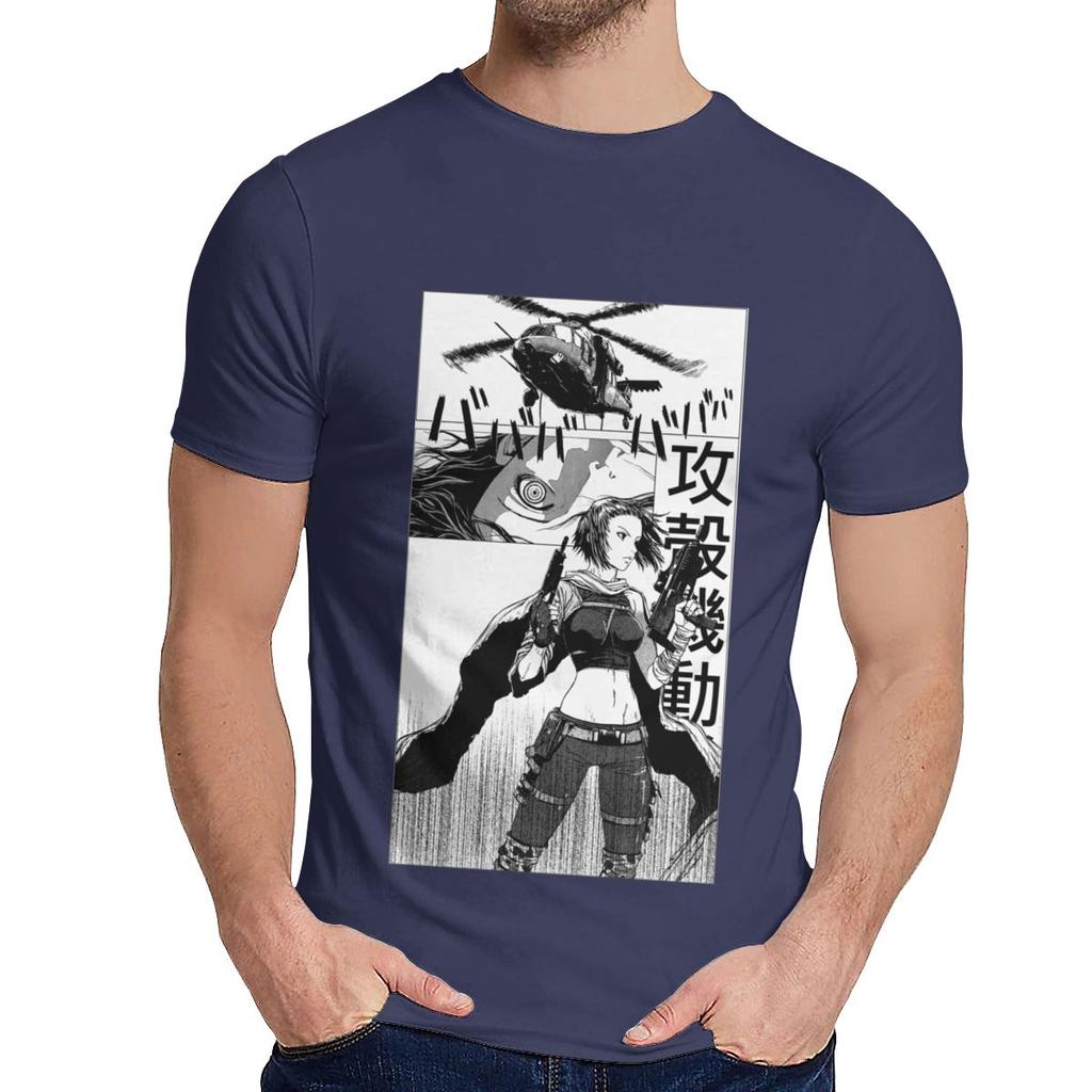 Pure Cotton Ghost In The Manga T Shirt Unisex Hip Hop Nice O Neck Camiseta