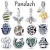 100% 925 Strerling Silver Bee Series Charms Fit Original Pan Bracelet Beads DIY Jewelry For Women New In