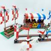 Small Particles Medieval Ancient Weapons War Military Tent Viewing Platform Showdown War Horse Building Block Scene
