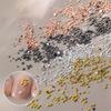 50 stk Mini Halvrunde Rustfritt Stål Kaviarkuler Neglekunst Dekorasjoner Mikro Kule Charms Gel Polish Tips Manikyrtilbehør