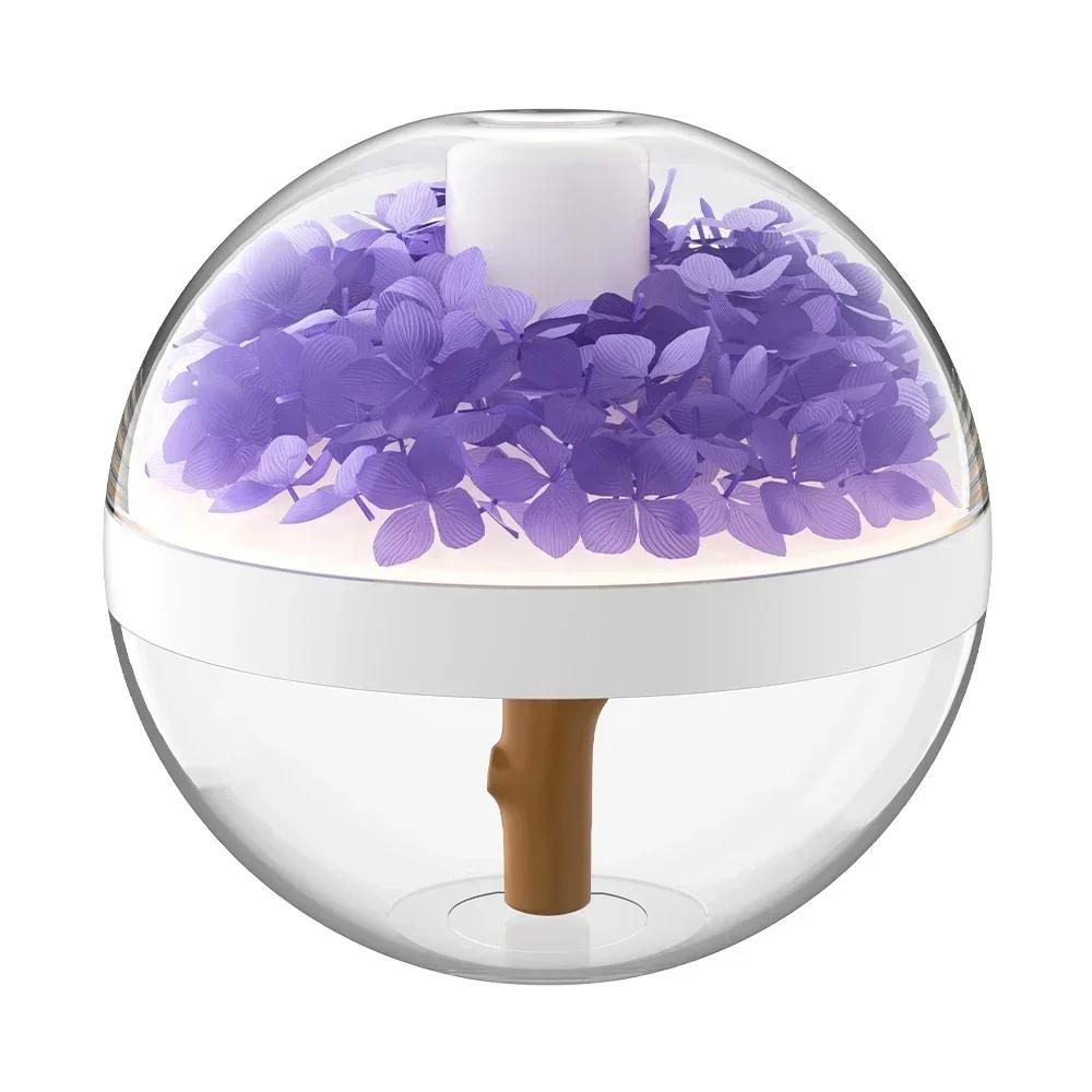 270ML Luftbefeuchter USB Wiederaufladbar 800mAh Home Hydratationsbefeuchter Farbige LED-Leuchte Nebelbereiter Blume Humidificador Diffusor