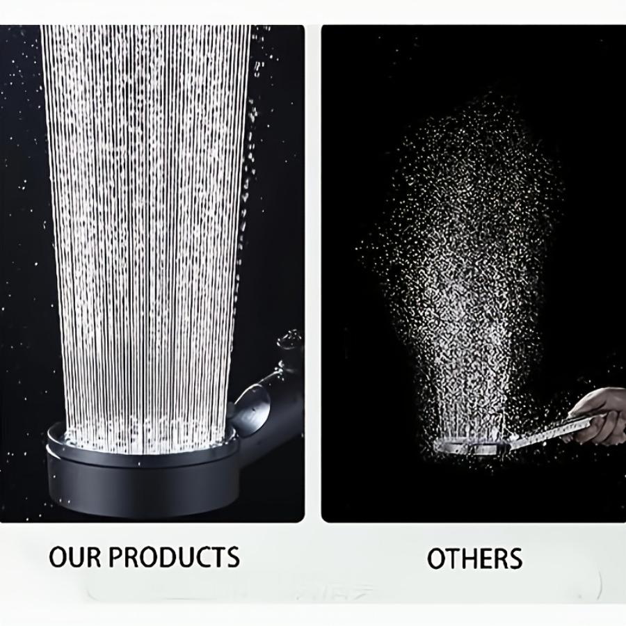 1pc 5-Mode High-Pressure Water-Saving Shower Head, Including Rain And Massage Modes, Universal Bathroom Shower Head for Easy Installation