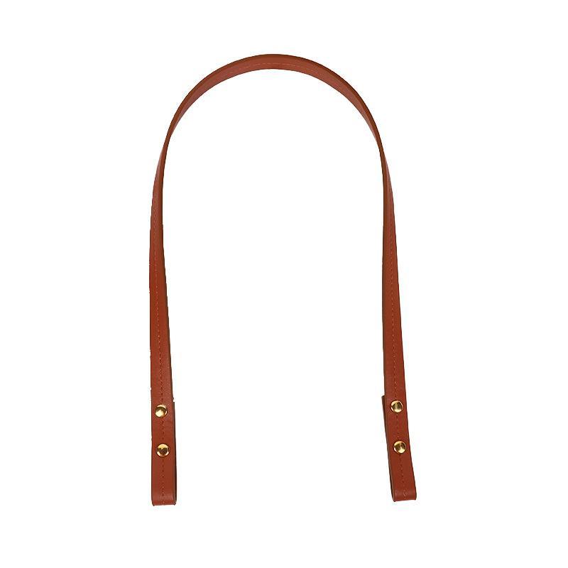 2Pcs Solid Color Handbag Replacement Handle Detachable PU Leather Strap for DIY Homemade Bag Making